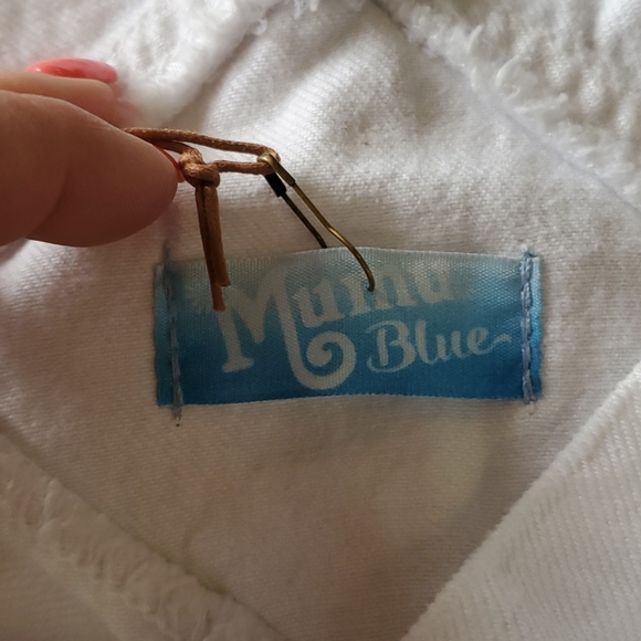 MuMu Blue white Jean overall dress - Picture 5 of 9